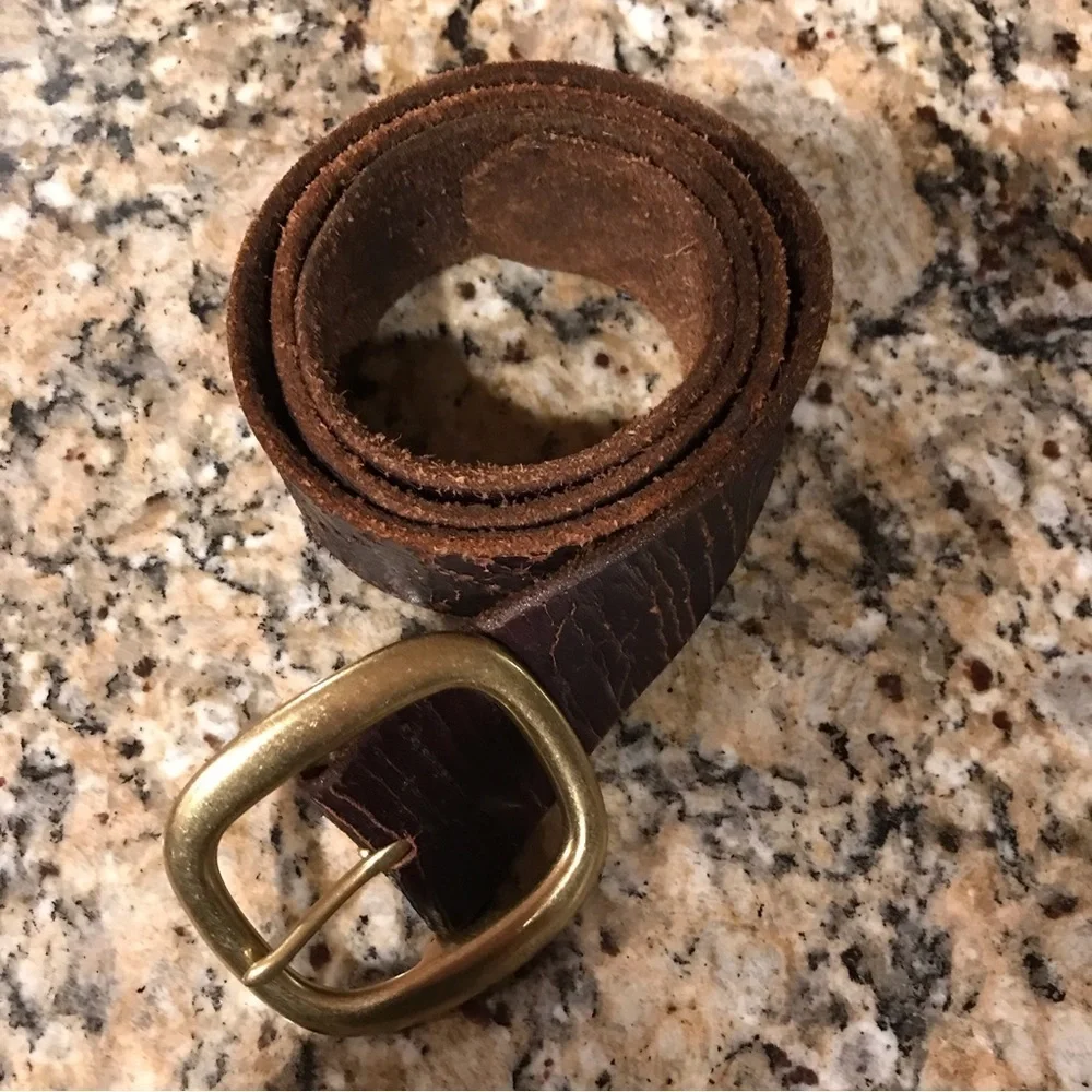 🍀VINTAGE LUCKY BRAND Distressed Leather Belt